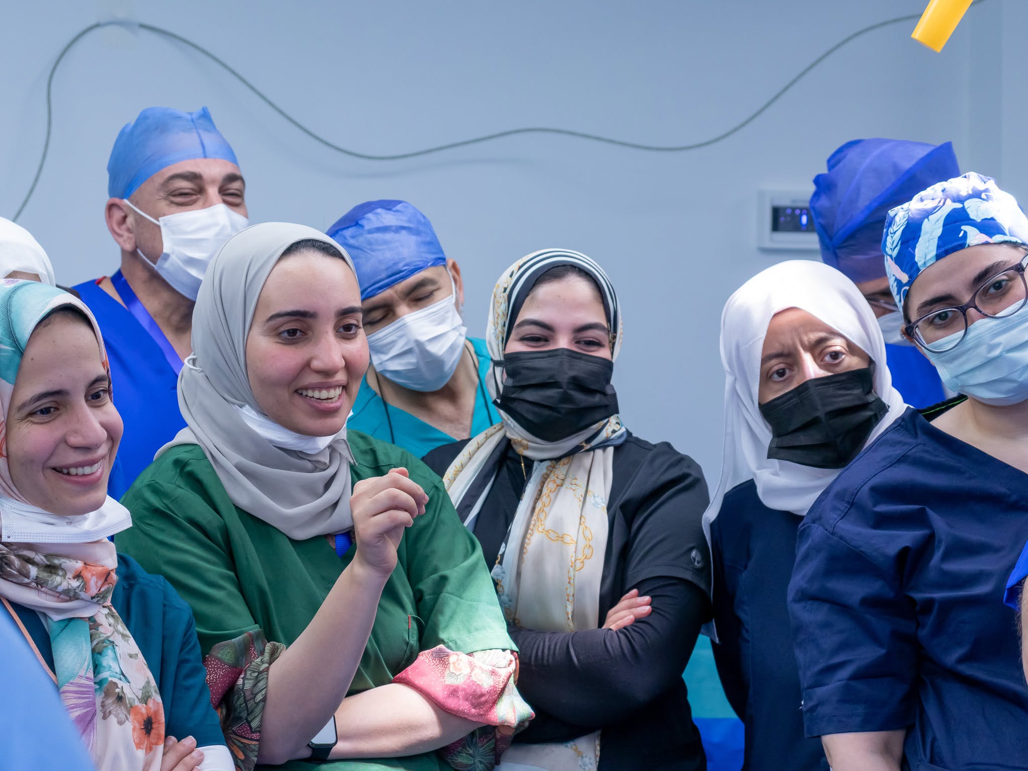 Supervised operative teaching during a surgical course